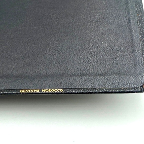 The System Bible Study Enlarged Edition 1958 Black Genuine Morocco Leather KJV - Picture 3 of 5